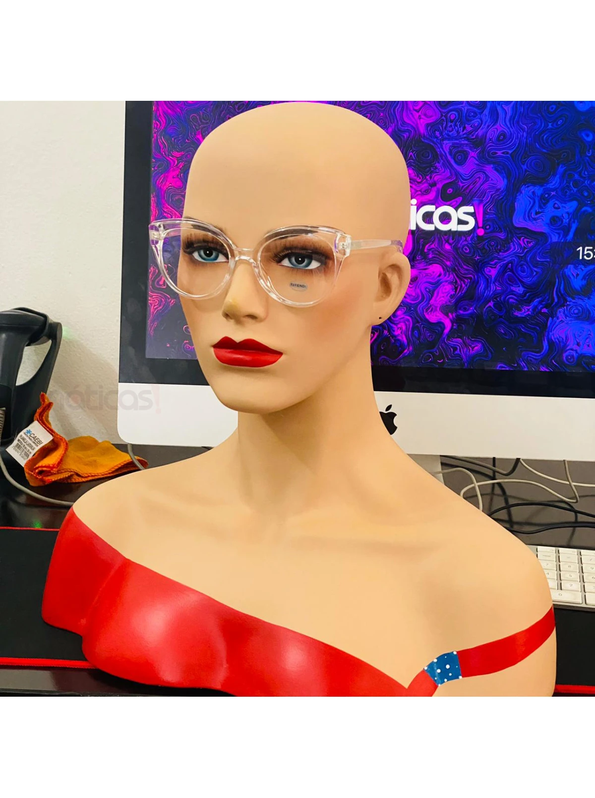 Armação de Óculos Gatinho FF0280 Transparente