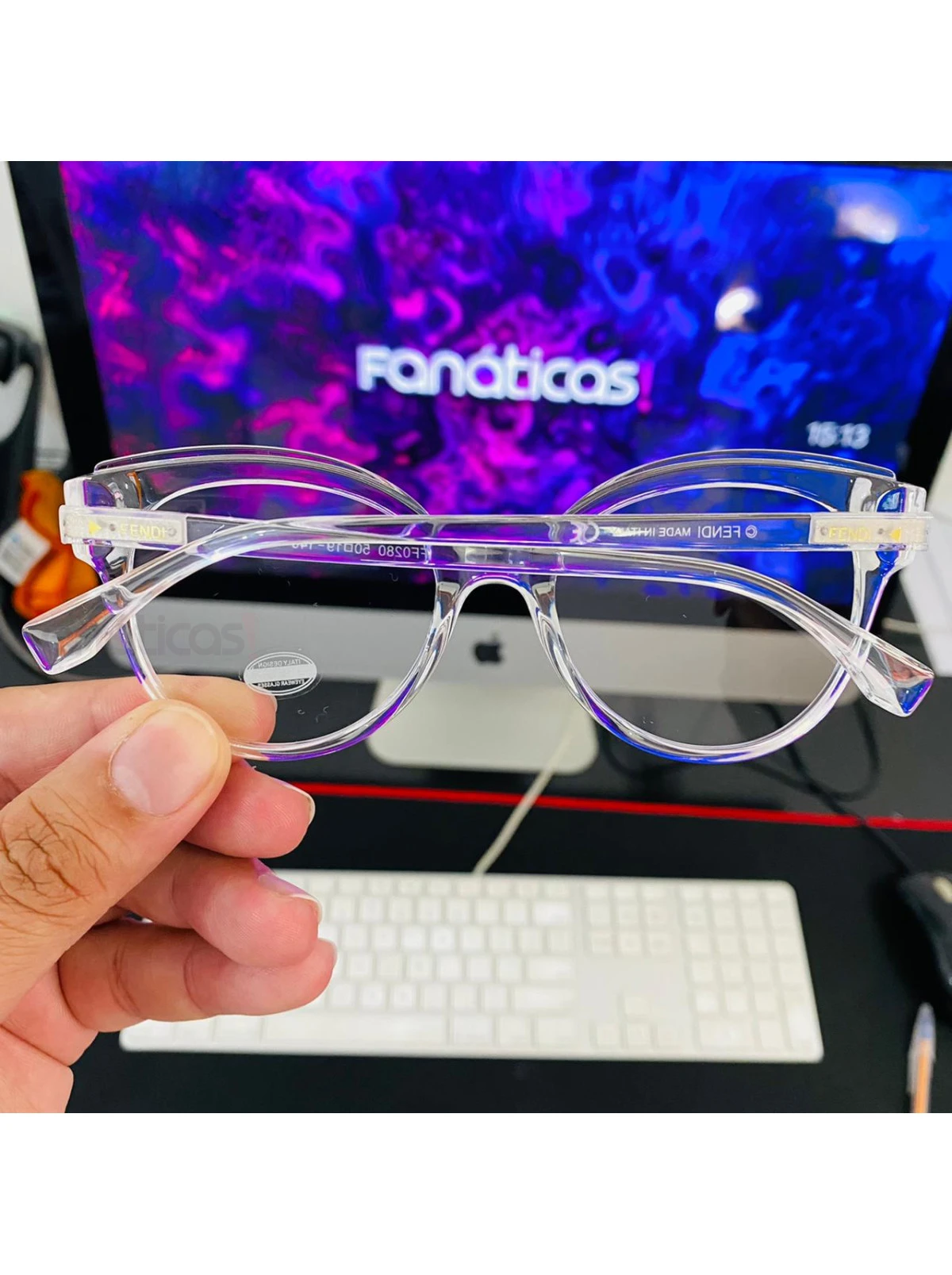 Armação de Óculos Gatinho FF0280 Transparente