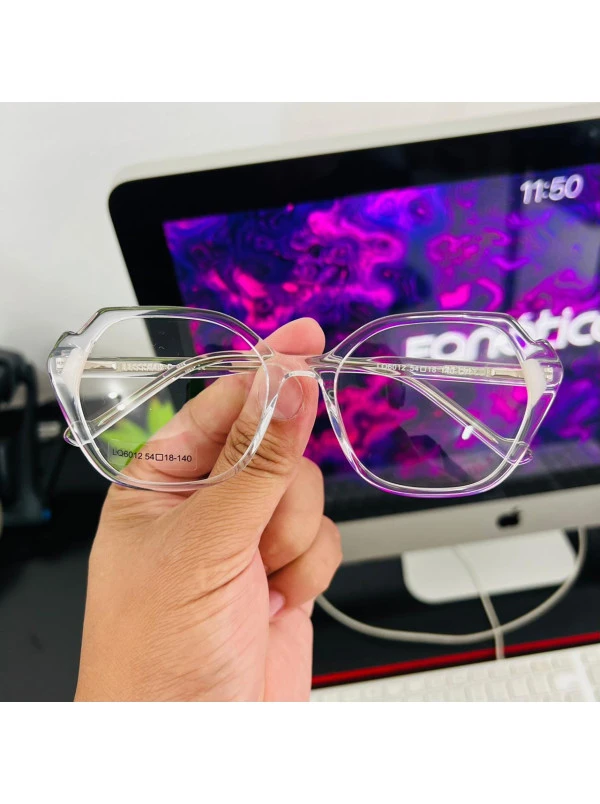 Armação de Óculos Quadrado LQ6012 Transparente