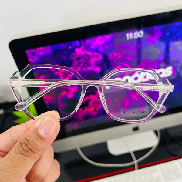 Armação de Óculos Quadrado LQ6012 Transparente