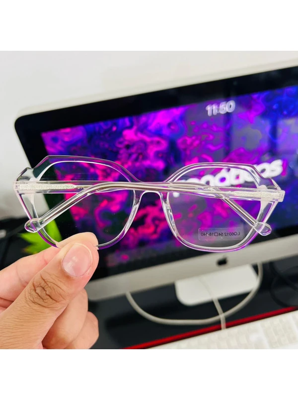 Armação de Óculos Quadrado LQ6012 Transparente