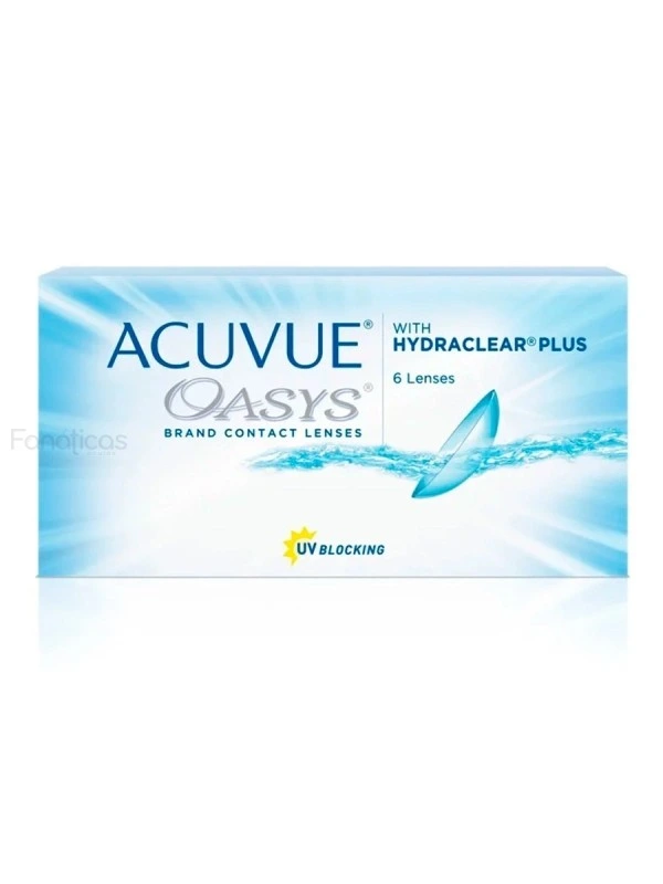 Lentes de Contato Acuvue Oasys com Hydraclear Plus - Caixa com 6