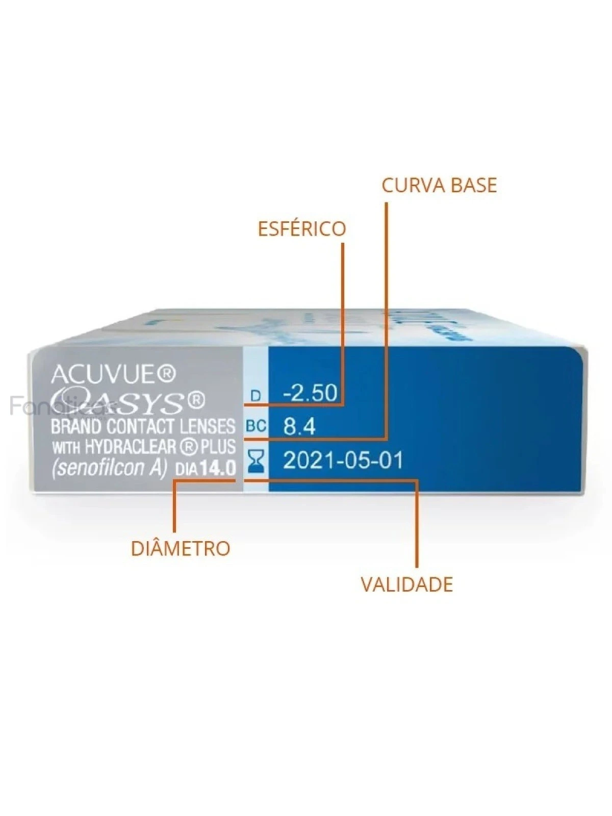 Lentes de Contato Acuvue Oasys com Hydraclear Plus - Caixa com 6