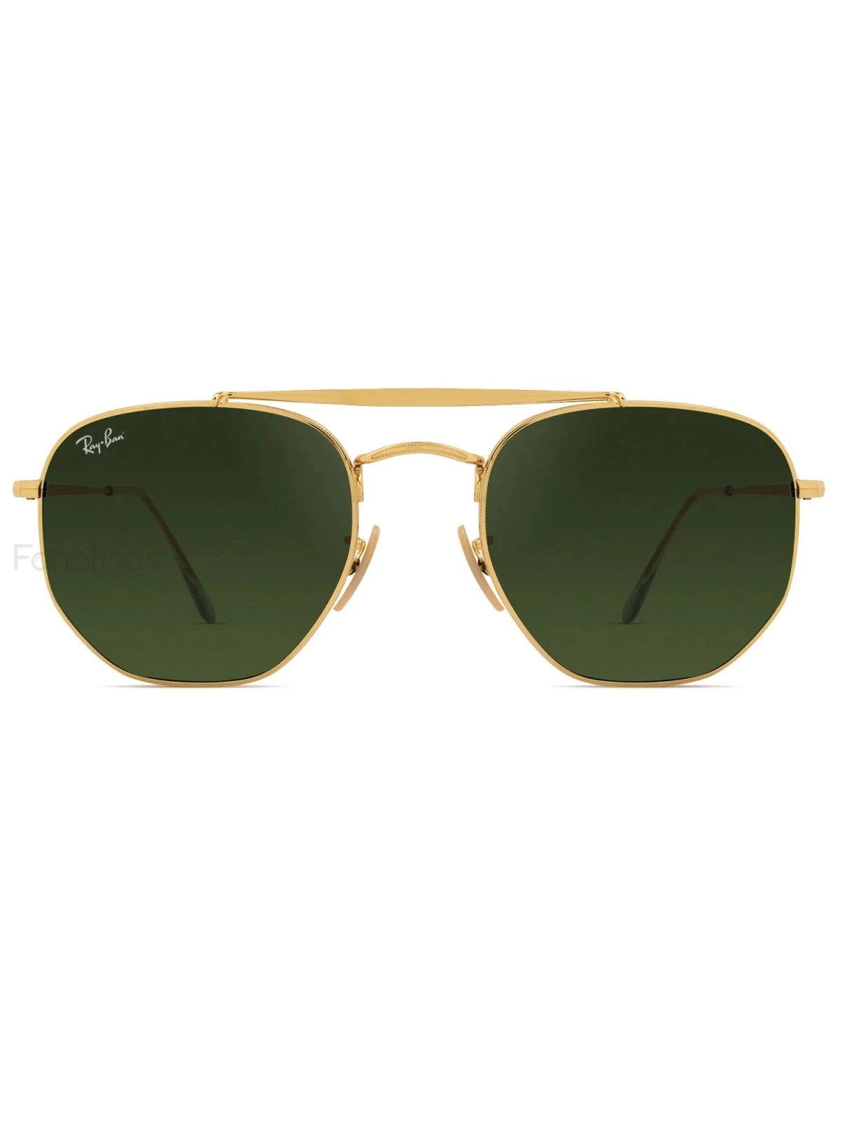 Óculos de Sol Hexagonal Marshal Dourado e Lente G15 RB3648
