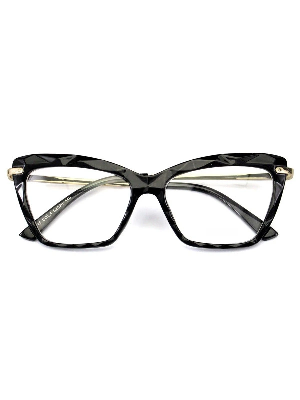 Armação de Óculos Gatinho DG5025 Diamante Preto