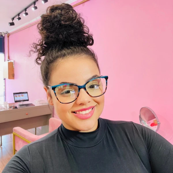 Armação de Óculos Quadrada  PC8470 Azul Degrade