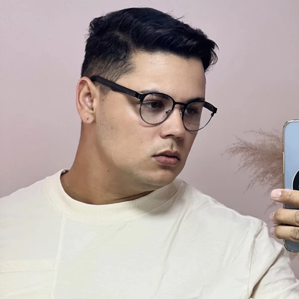 Armação de Óculos 5510 Redondo Preto