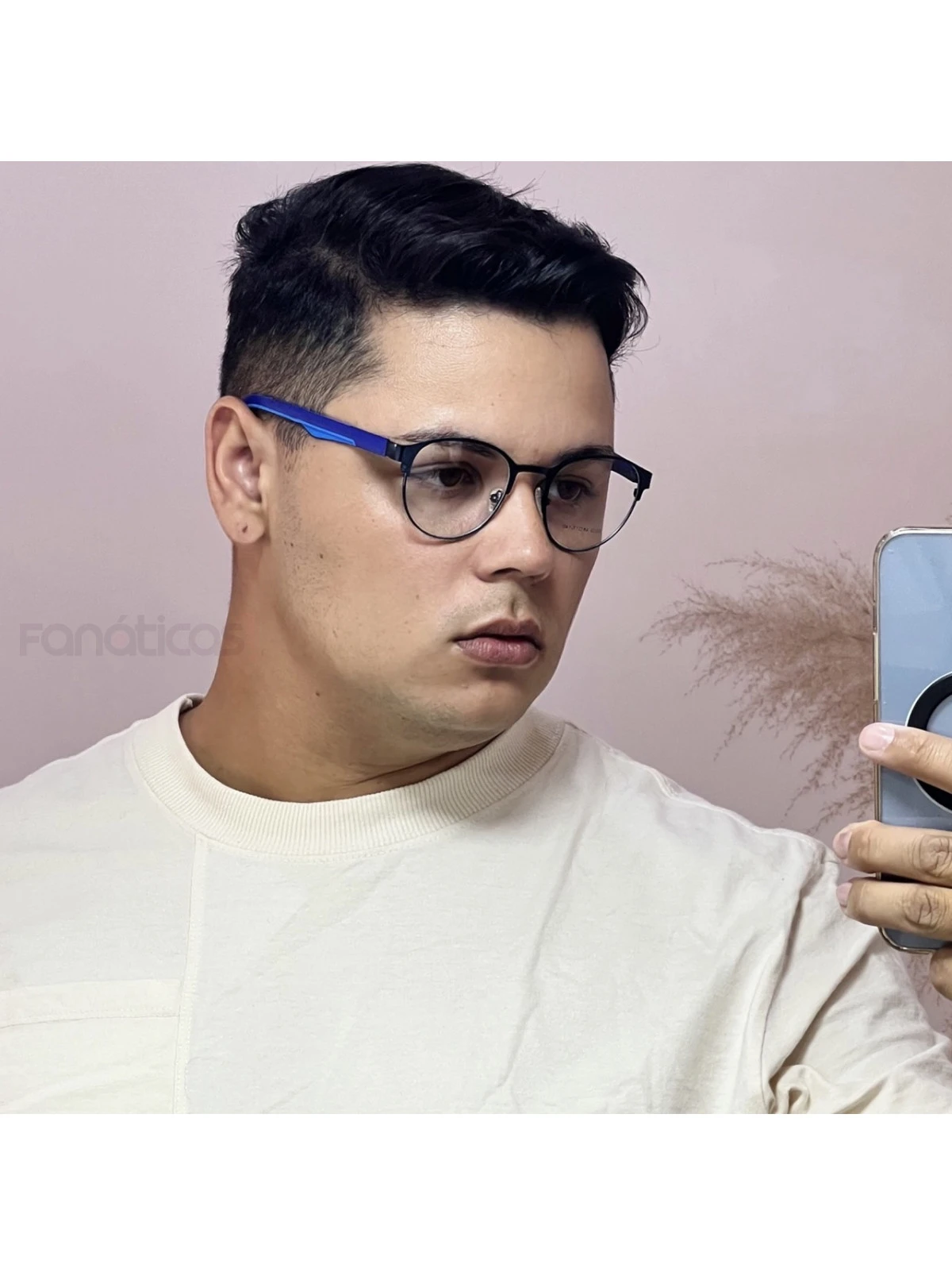 Armação de Óculos 5510 Redondo Azul