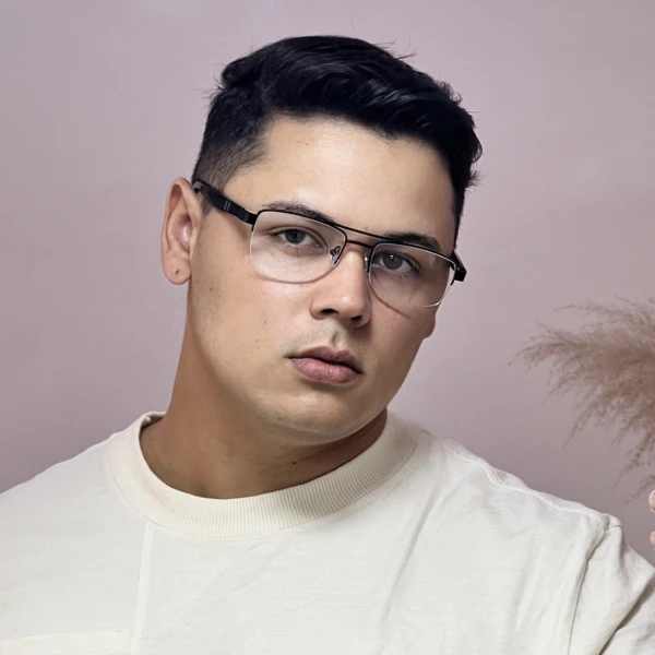 Armação de Óculos AQ240510 retangular Preto