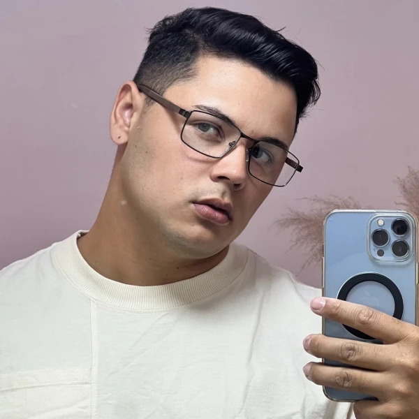 Armação de Óculos 81007 Quadrado Marrom