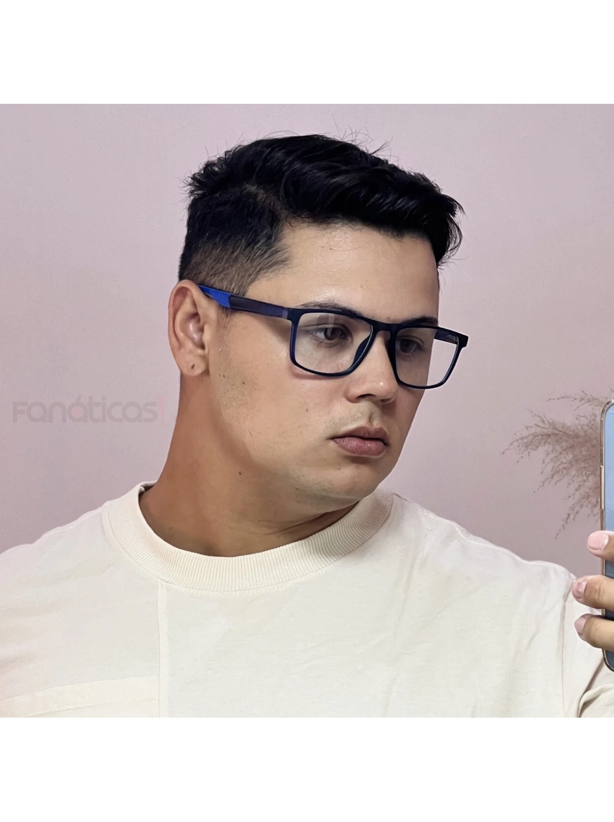 Armação de Óculos 76006 Quadrado Azul