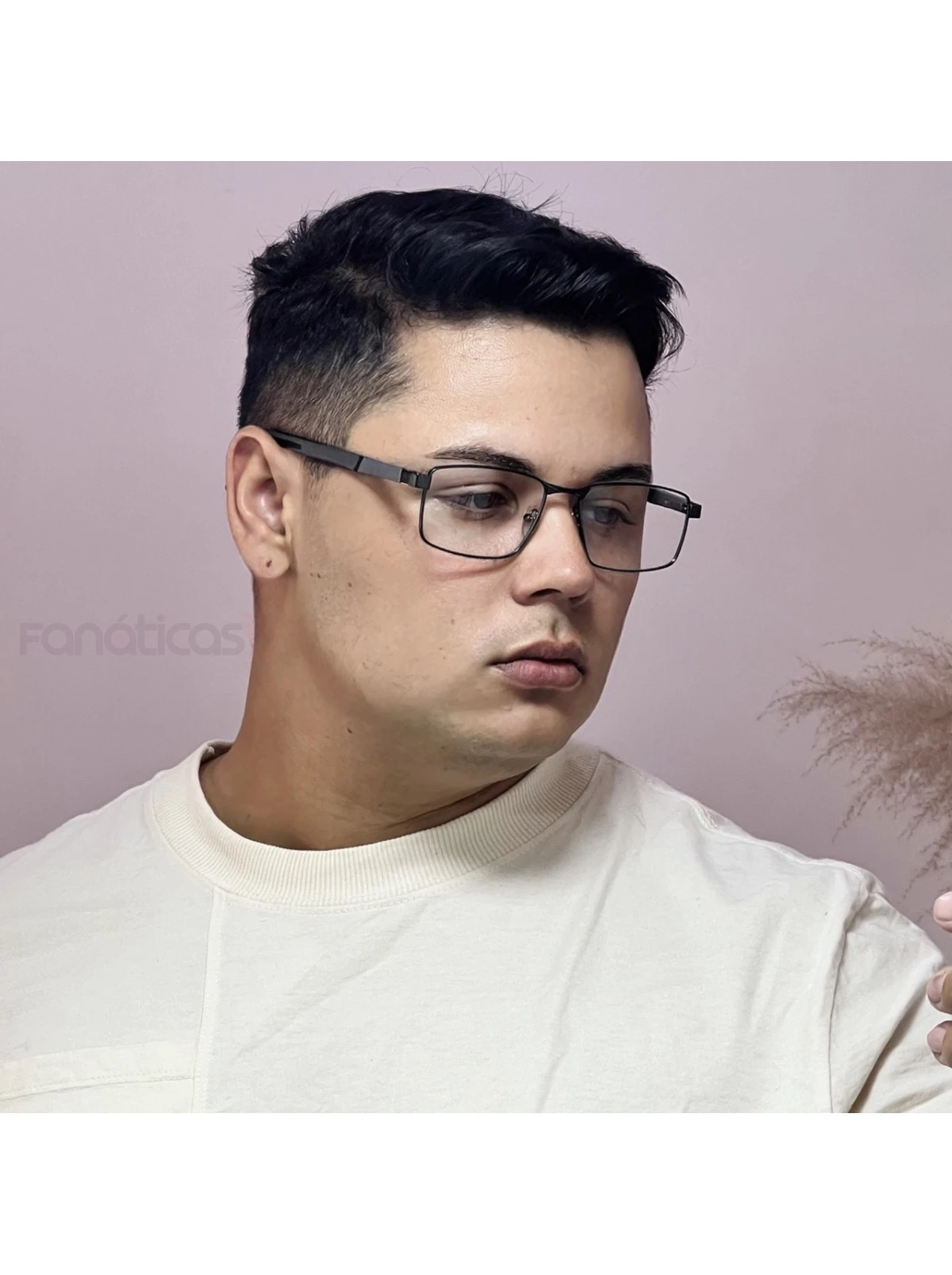 Armação de Óculos 86002 Retangular Grafite