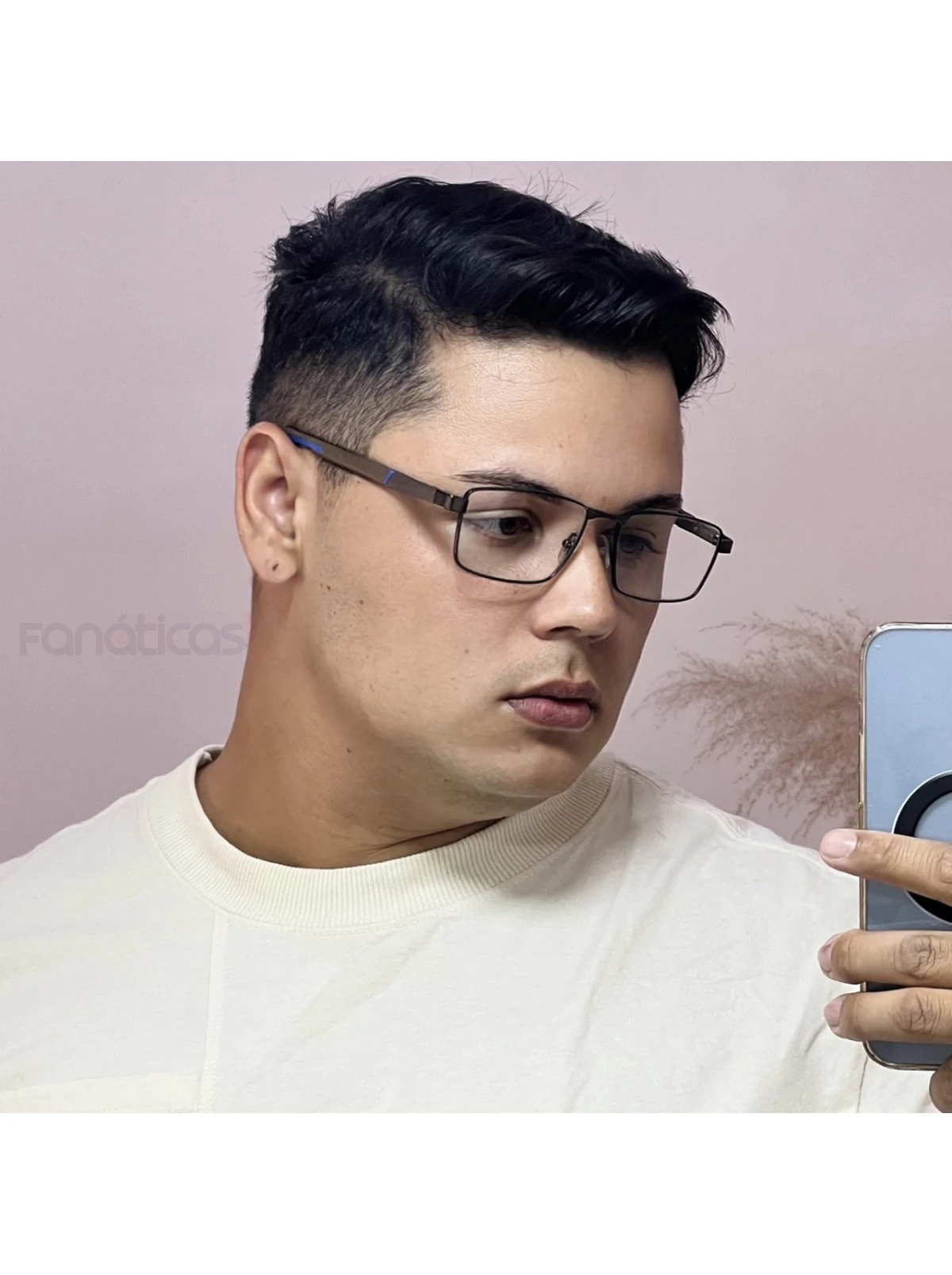 Armação de Óculos 86002 Retangular Marrom