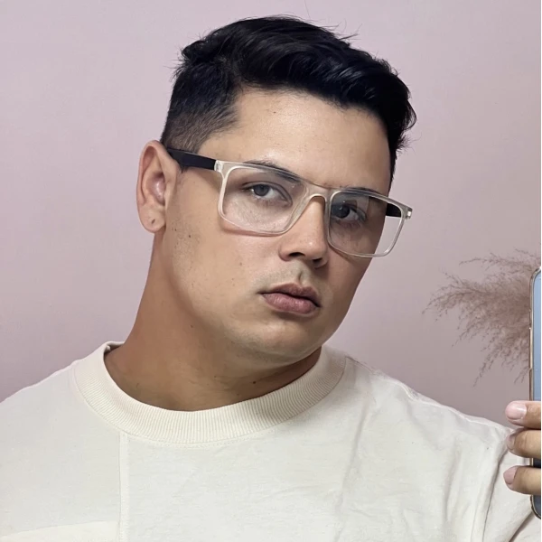 Armação de Óculos 76009 Quadrado Translucido