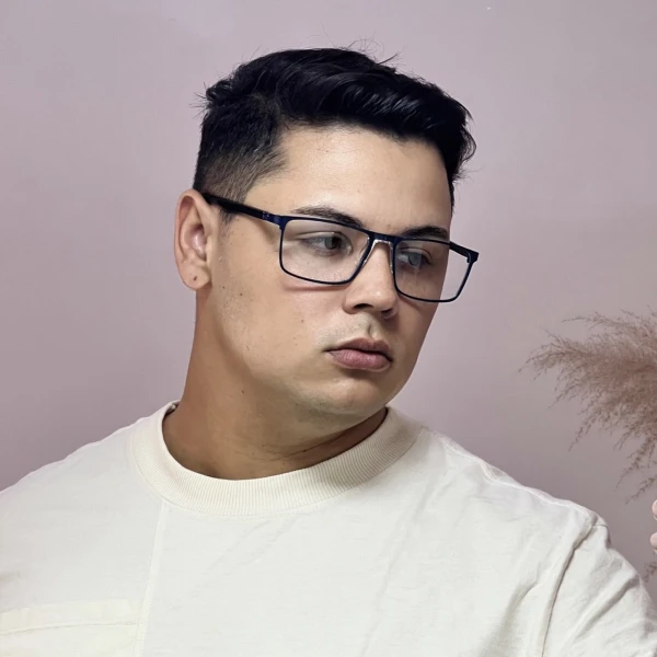 Armação de Óculos AQ230915 Retangular Azul