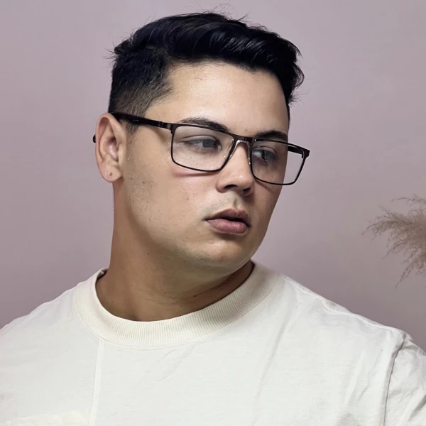 Armação de Óculos AQ230915 Retangular Marrom