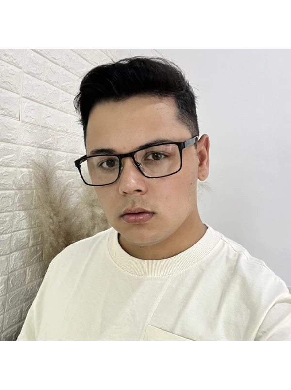 Armação de Óculos AQ240504 Retangular Preto