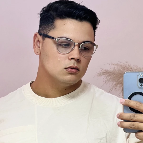 Armação de Óculos R2221 Redondo Prata