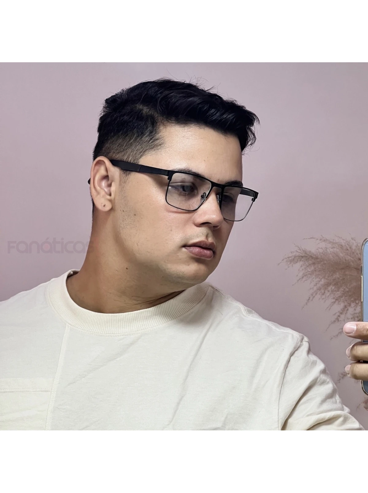 Armação de Óculos 2306 Quadrado Preto