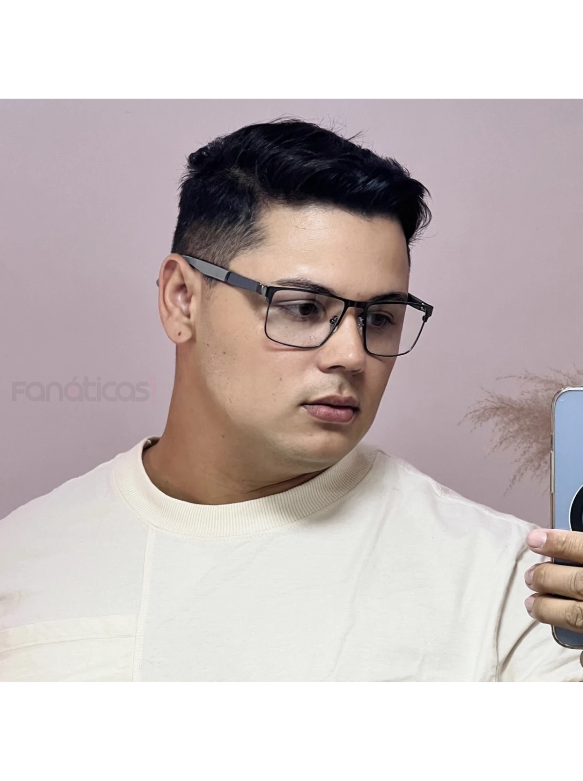 Armação de Óculos 2306 Quadrado Grafite