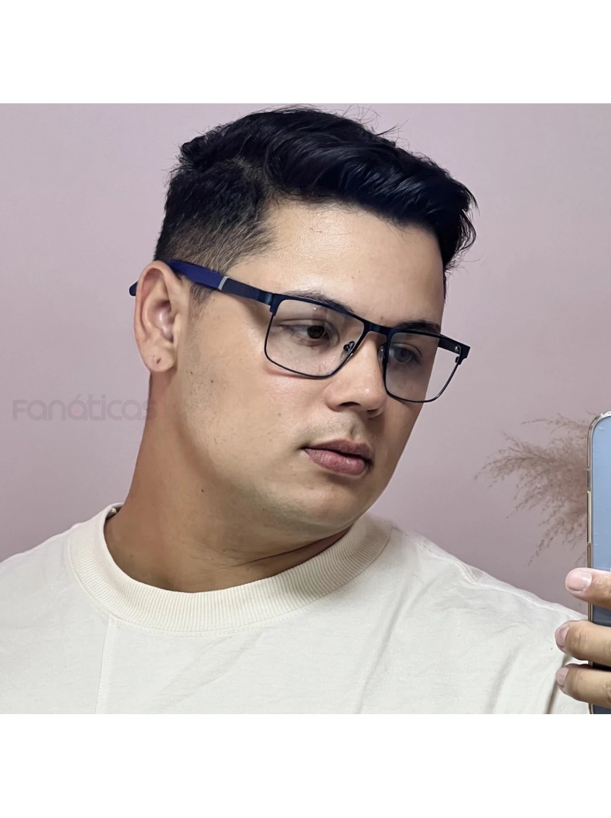 Armação de Óculos 2306 Quadrado Azul