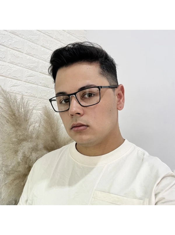 Armação de Óculos AQ240702 Retangular Preto