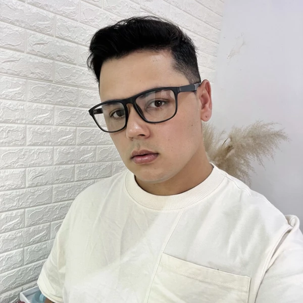 Armação de Óculos 76004 Quadrado Cinza e Vermelho