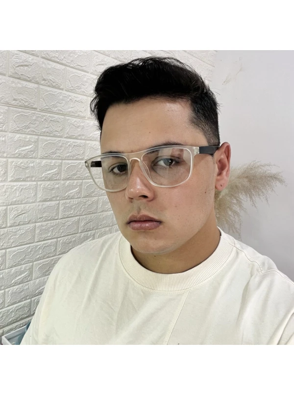 Armação de Óculos 76004 Quadrado Translucido