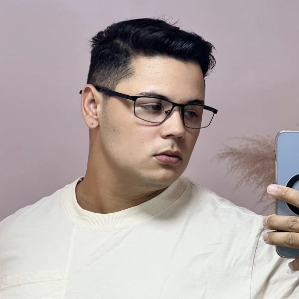 Armação de Óculos 202402 Esportivo Retangular Preto