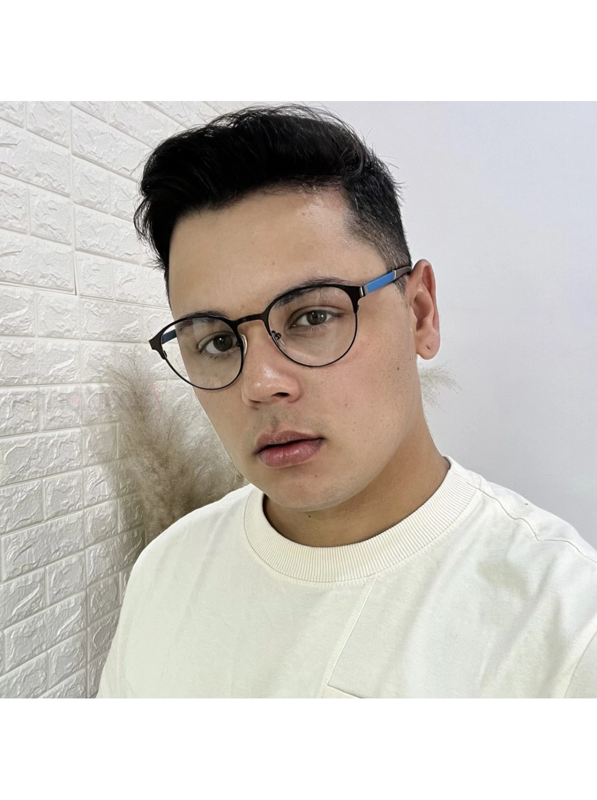 Armação de Óculos 6003 Redondo Marrom