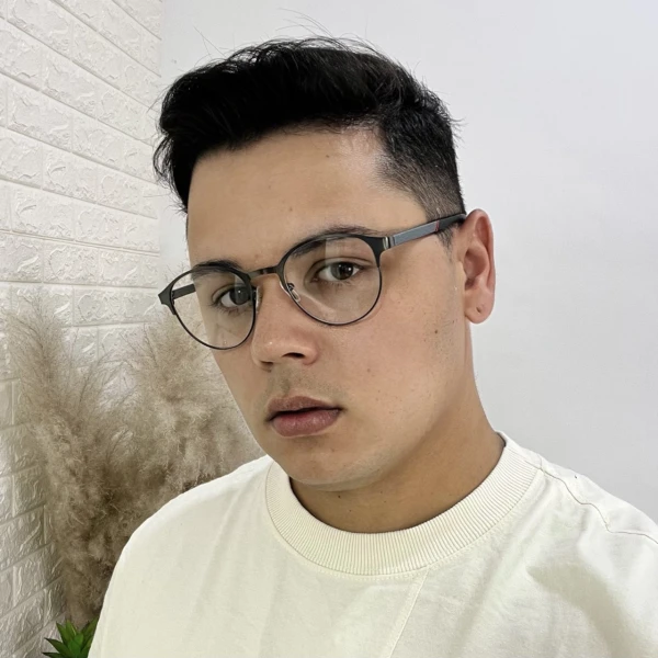 Armação de Óculos 6003 Redondo Grafite