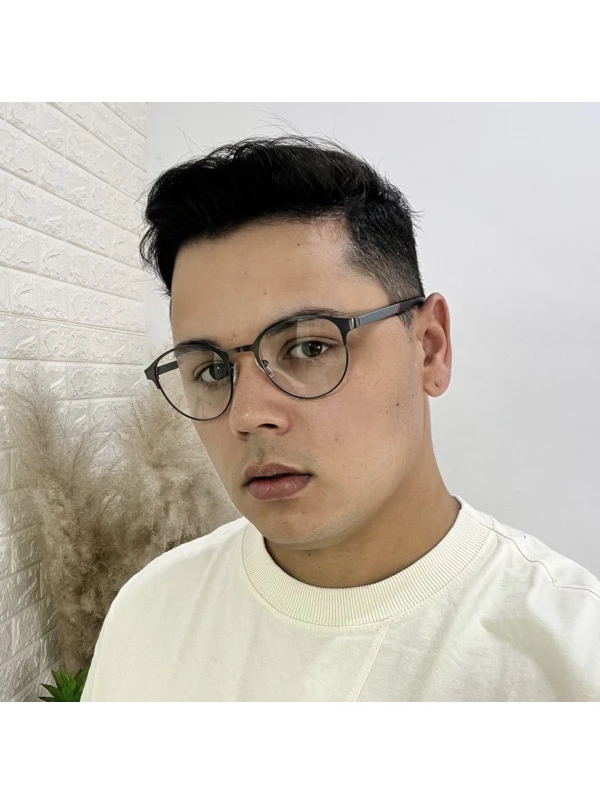 Armação de Óculos 6003 Redondo Grafite