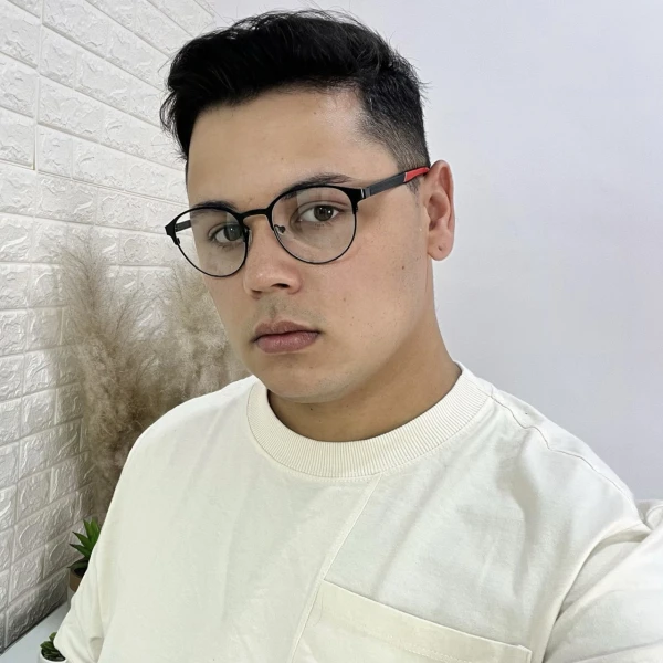 Armação de Óculos 6003 Redondo Preto e Vermelho