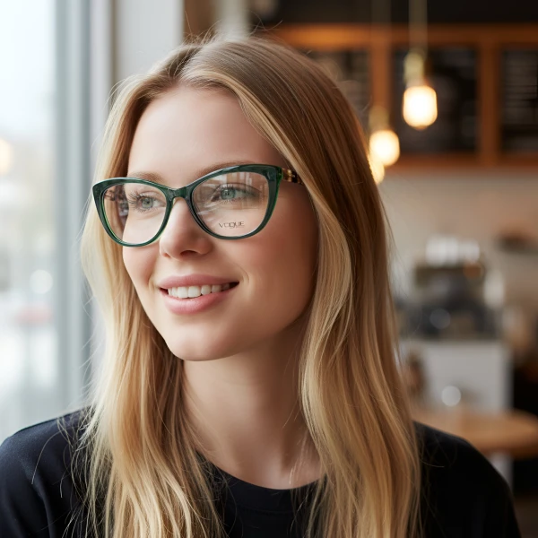 Armação de Óculos Gatinho VO4192 Verde e Tartaruga