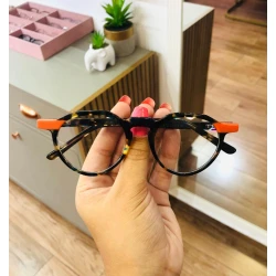 Armação de Óculos Redondo DL8004 Tartaruga