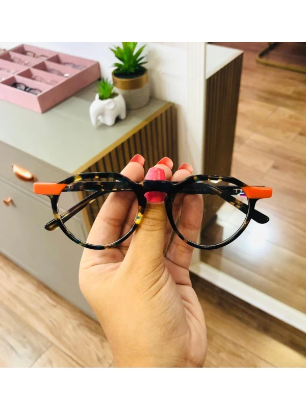 Armação de Óculos Redondo DL8004 Tartaruga