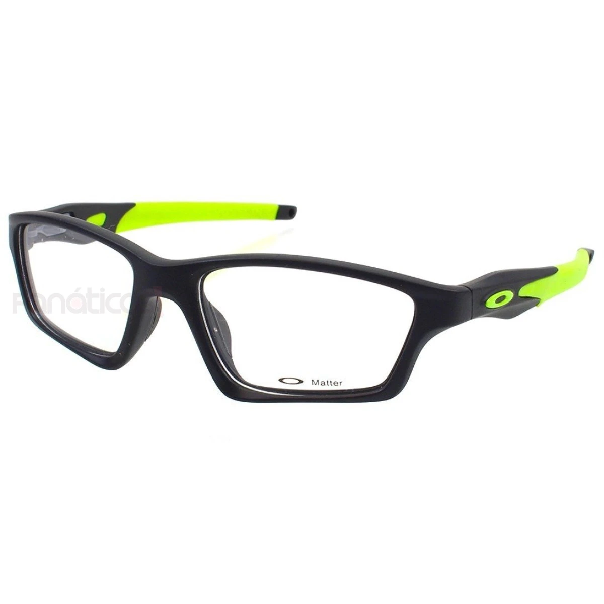 Armação de Óculos Crosslink OX8031 Preta e Verde Limão