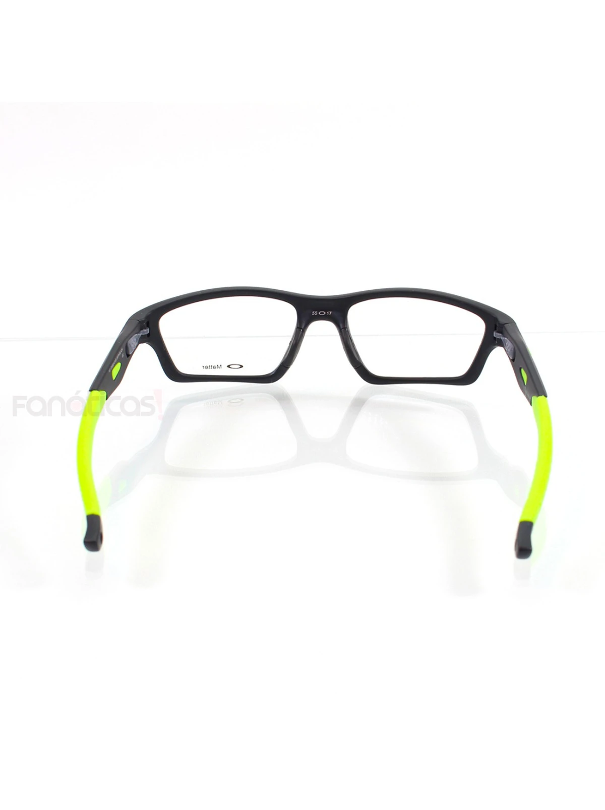 Armação de Óculos Crosslink OX8031 Preta e Verde Limão