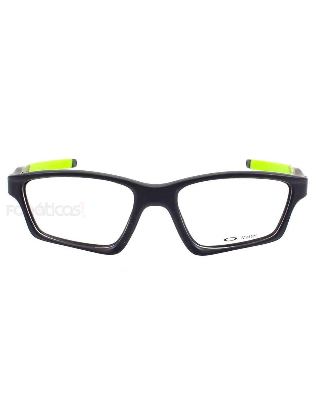Armação de Óculos Crosslink OX8031 Preta e Verde Limão