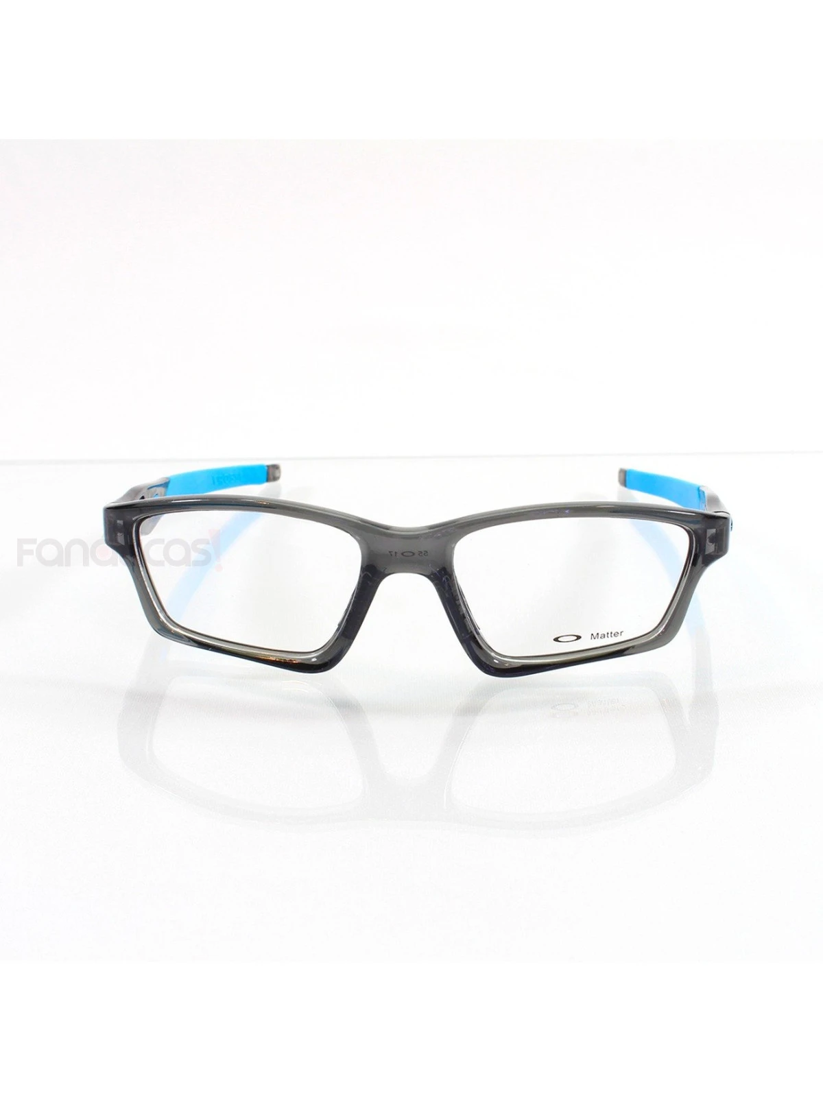 Armacao de Óculos Crosslink OX8031 Cinza Translúcido e Azul