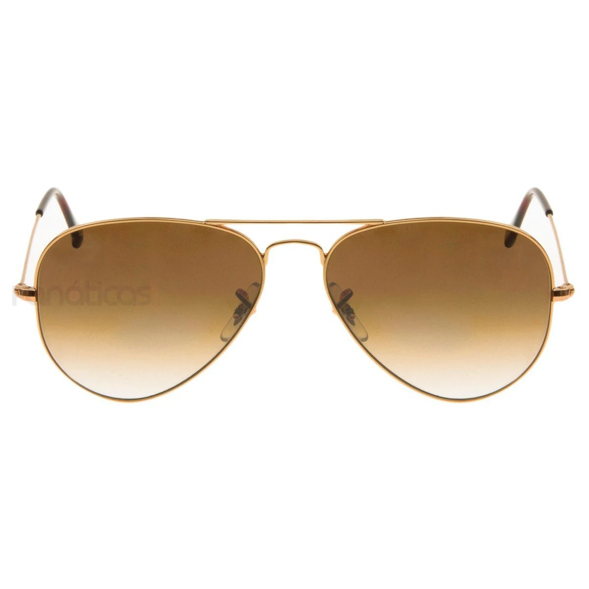 Óculos de Sol Aviador Dourado e Lente Marrom Degrade