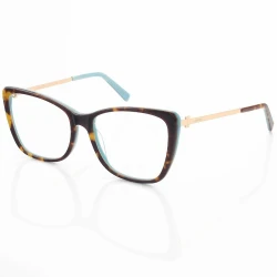 Armação de Óculos Quadrada TF2162 Tartaruga e Azul