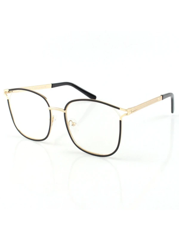 Armação de Óculos Quadrada 2127 Dourado e Preto
