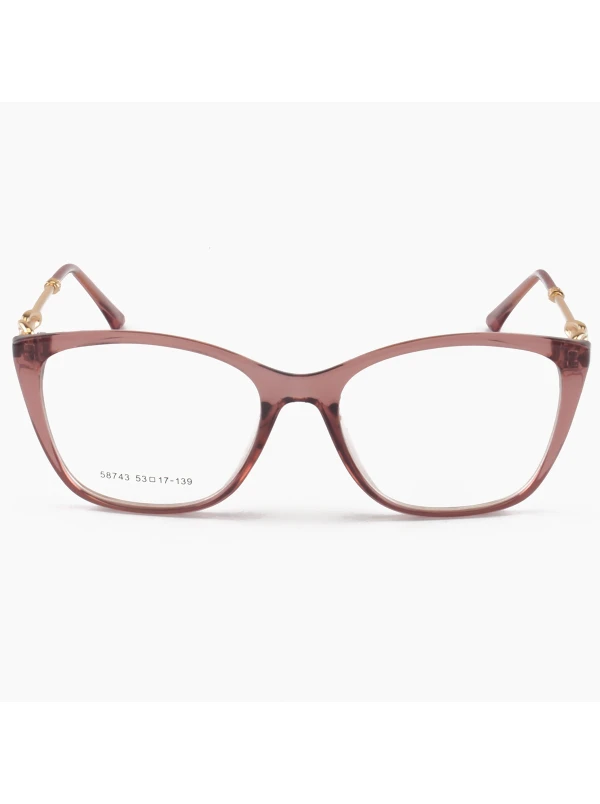 Armação de Óculos Quadrada TF2160 Rosa Translúcido