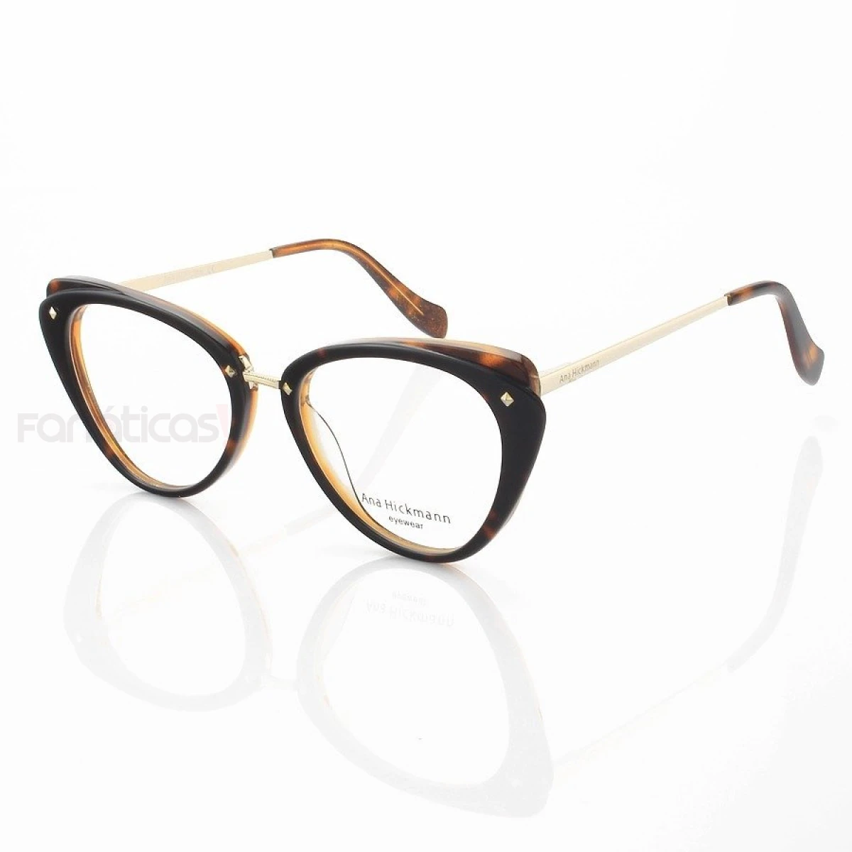 Armação de Óculos Gatinho AH6326 Marrom Tartaruga