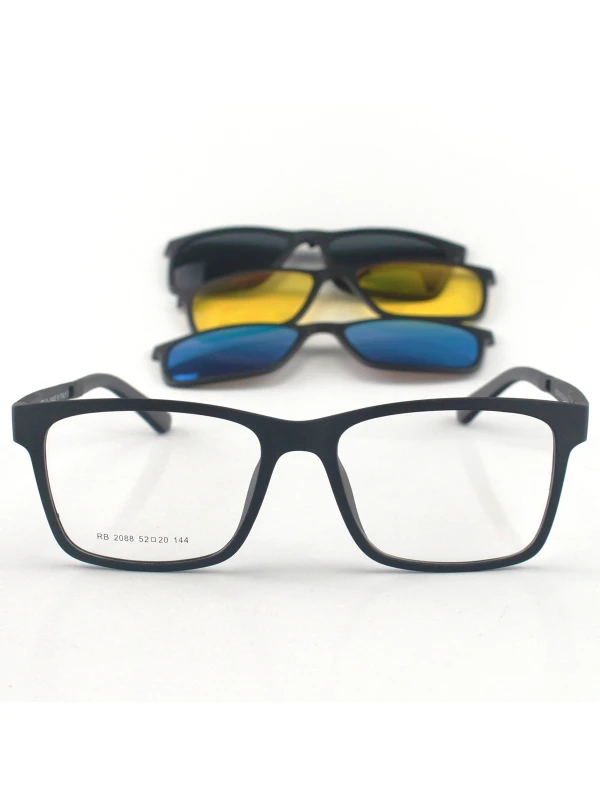 Armação de Óculos Clipon RB2088 3 Lentes - Preto