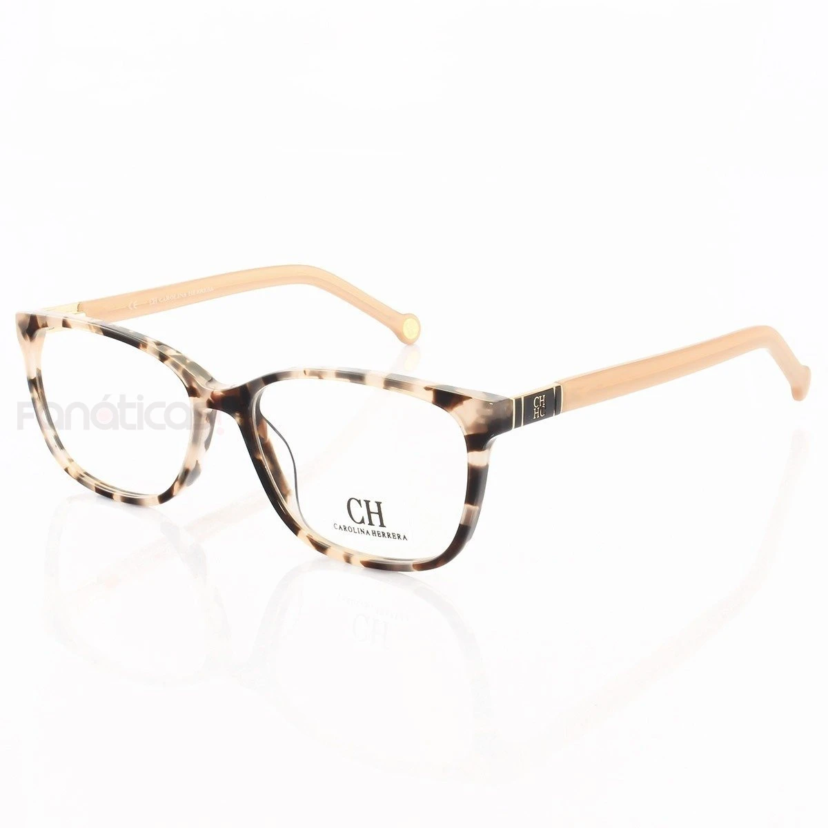 Armação de Óculos Quadrada CH633 Rosa Tartaruga