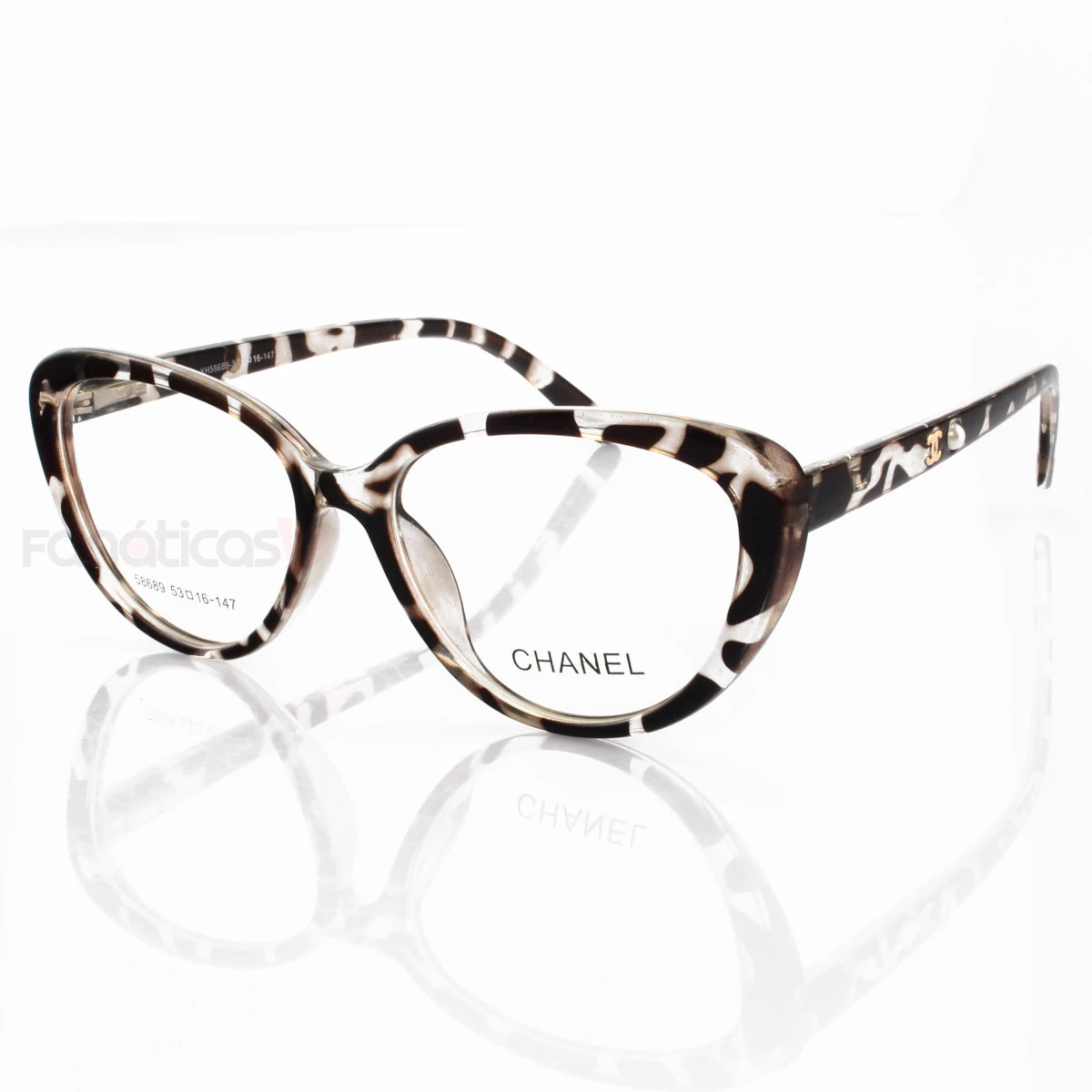 Armacao de Óculos Gatinho X3253 Onça