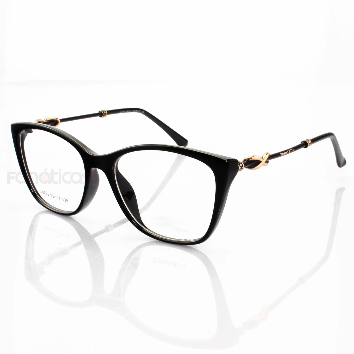 Armacao de Óculos Quadrada TF2160 Todo Preto