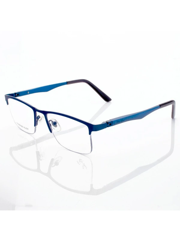 Armação de Óculos Masculina Meio Aro FN9128 Azul